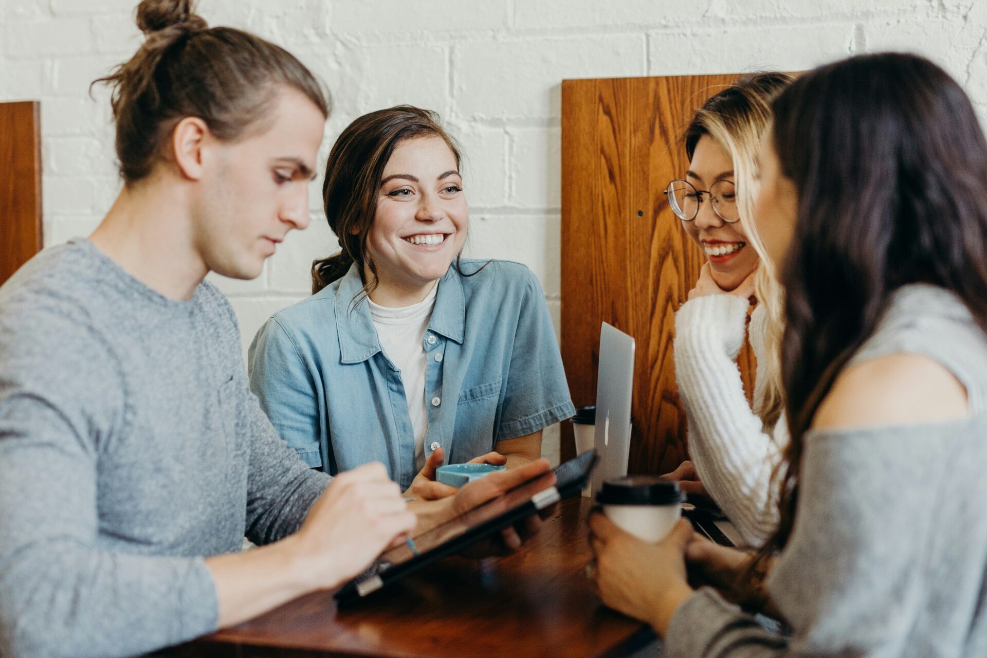 Group of people networking