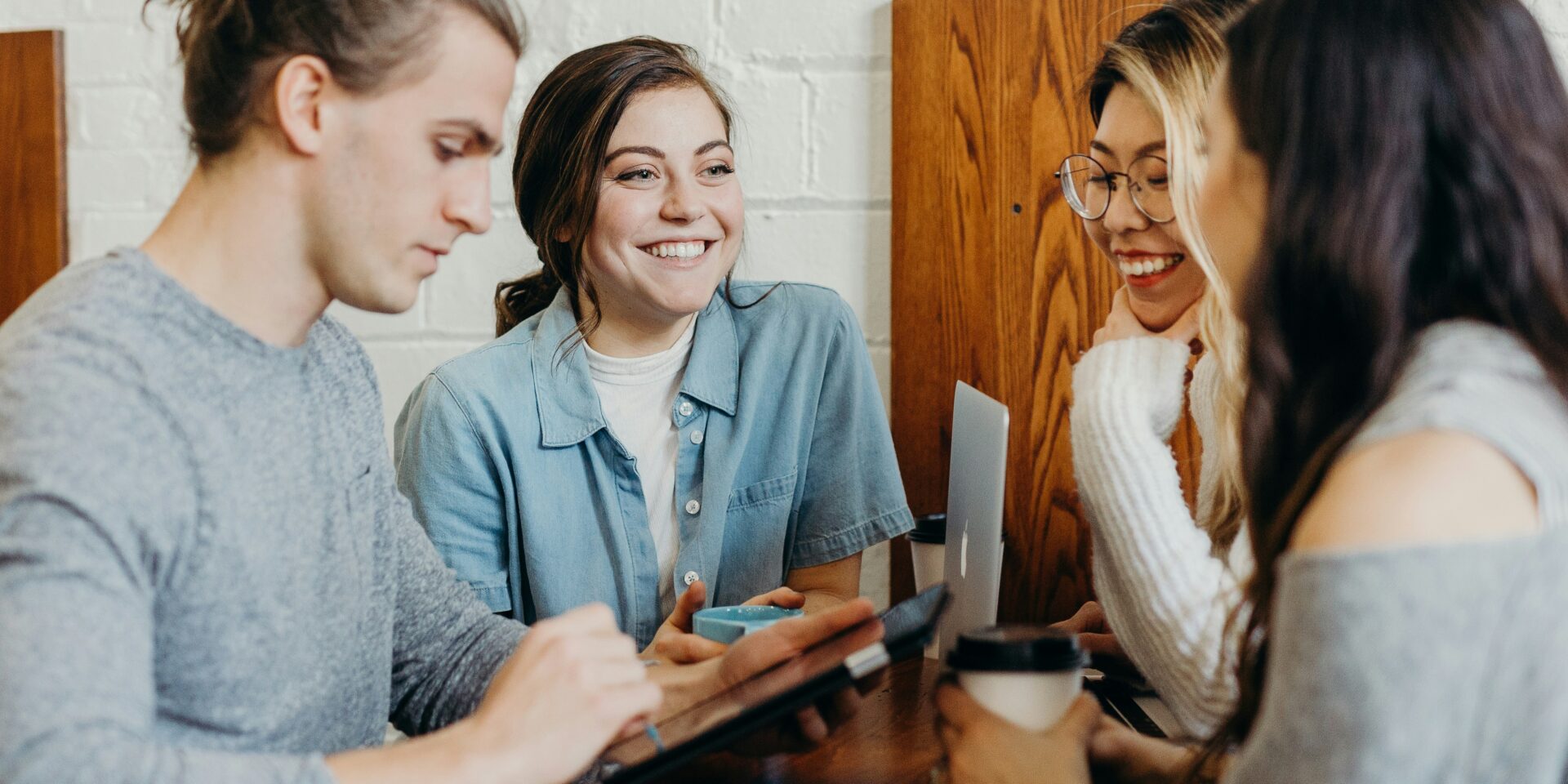 Group of people networking